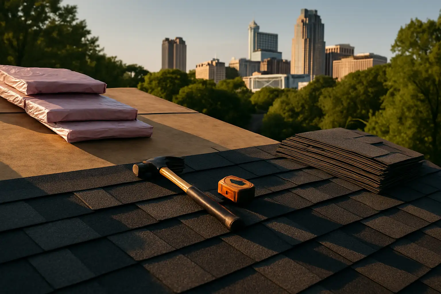 Roof repair — generated illustration