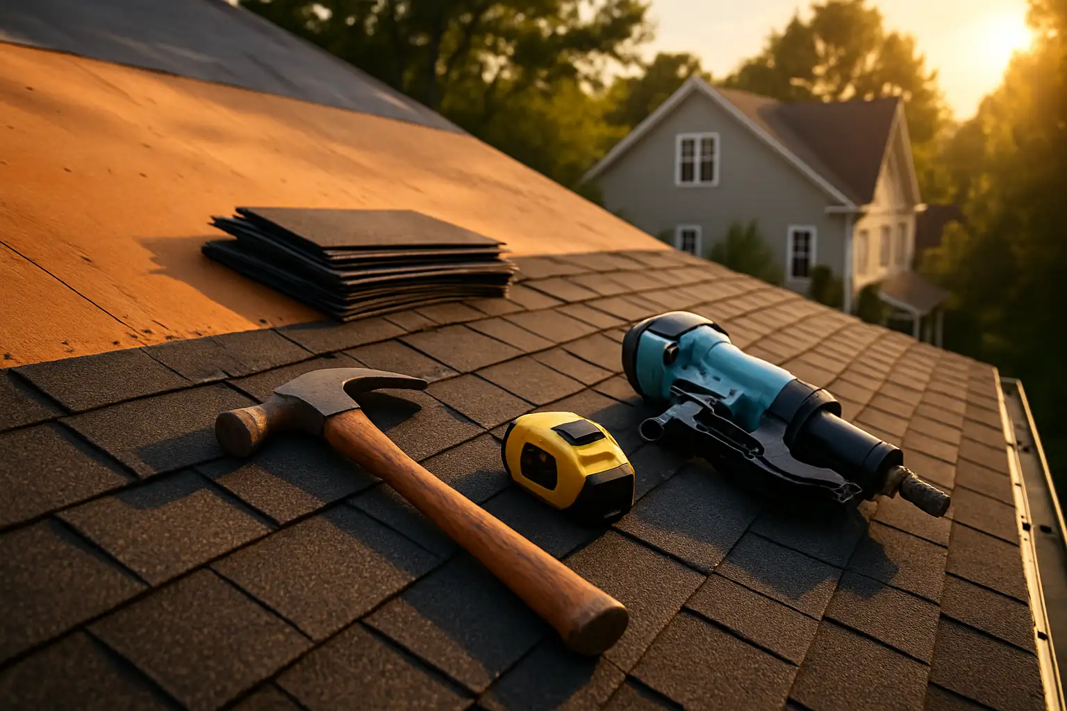 Roof repair — generated illustration